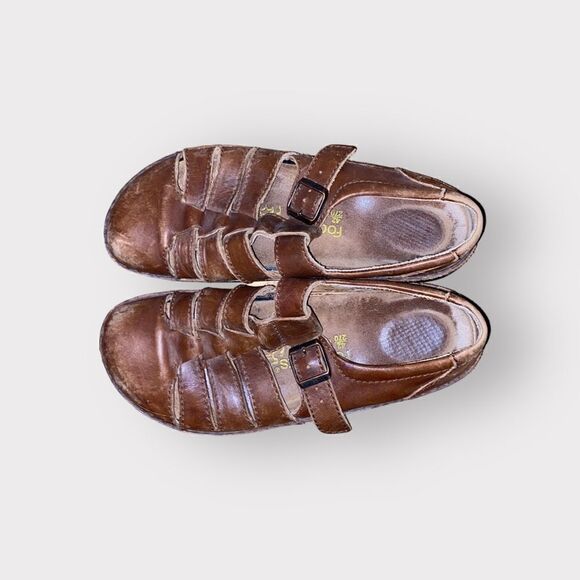 Footprints Brown Leather Shoes Size 11.5 - Picture 2 of 5